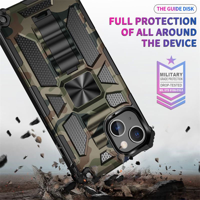 Suitable for iPhone Heavy Duty Phone Case with Stand and Anti-drop